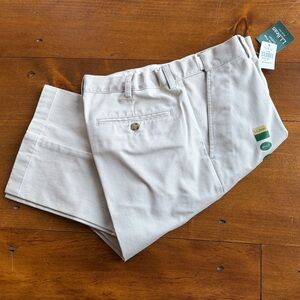 LL Bean Wrinkle Free Double L Chino Pant Classic Fit Plain Front Men’s 34x32 NWT
